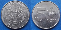 KYRGYZSTAN - 5 Som 2008 KM# 16 Independent Republic (1991) - Edelweiss Coins - Kyrgyzstan