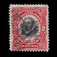 CANAL ZONE STAMP.1909.2c.SCOTT 27.USED.Overprint Reading Downp - Canal Zone