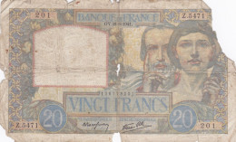 France - Billet De 20 Francs Type Science & Travail - 28 Août 1941 - 20 F 1939-1942 ''Science Et Travail''