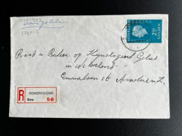 NETHERLANDS 1973? REGISTERED LETTER SOMEREN EIND TO AMSTERDAM NEDERLAND AANGETEKEND - Briefe U. Dokumente