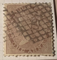 India 1865 1a RARE EXPERIMENTAL  POST PMK „150“ IN GRID Type Not Mentioned In Martin ! (Queen Victoria - 1858-79 Compañia Británica Y Gobierno De La Reina