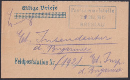 F-EX45899 GERMANY WWI FELDPOST STATION 1919 BRESLAU.  - Autres & Non Classés