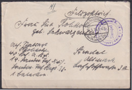 F-EX45914 GERMANY WWI FELDPOST 1916 14 LANDW DIV.  - Altri & Non Classificati