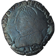 France, Charles IX, Teston Au Deux K Couronnés, 157[?], Bayonne, TB, Argent - 1560-1574 Carlo IX