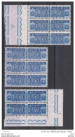 REPUBBLICA:  1955  PACCHI  IN  CONCESSIONE  -  £. 50  AZZURRO  N. -  RIPETUTO  8  VOLTE  -  SASS. 6 - Consigned Parcels