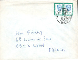 TURQUIE AFFRANCHISSEMENT COMPOSE SUR LETTRE POUR LA FRANCE 1985 - Covers & Documents