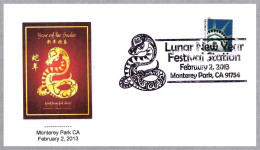 LUNAR NEW YEAR - YEAR OF SNAKE - Año De La SERPIENTE. Monterey Park CA 2013 - Snakes