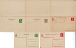 Norvège 1926 à 1937. 11 Entiers Postaux Michel P74, P76 à P79, P80X, P81Y, P82X, P83X, P84, P85. Superbes - Ganzsachen
