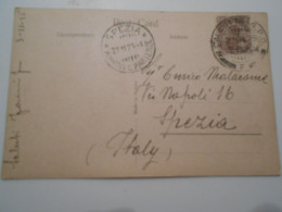 Grande -bretagne Ex Colonies Inde , Carte De Calcutta 1925 Pour La Spezia - 1911-35 King George V