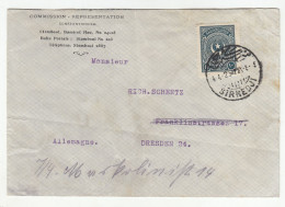 Turkey Letter Cover Posted 1925 Sirkedji To Germany - DAMAGED COVER B231120 - Lettres & Documents