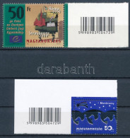 ** 2000-2005 50 éves Az Európai Emberi Jogi Egyezmény Vonalkódos Bélyeg + Karácsony ívsarki Vonalkódos Bélyeg, A Bélyegk - Sonstige & Ohne Zuordnung