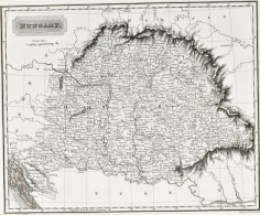 1823 Hungary - Magyarország Acélmetszetű Térképe. Arrowsmith. Lomgman, London. Paszpartuban 250x210 Mm - Autres & Non Classés