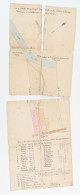 Cca 1890 Mérai Telek Kézzel Rajzolt Térképe, Szétvált 22x60 Cm - Autres & Non Classés
