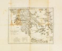 1834 Görögország Földképe A Legújabb Változások Szerint, Rajzolta: Erhárd A., Kiadta: Kultsár Istvánné, Foltos, Szakadás - Other & Unclassified