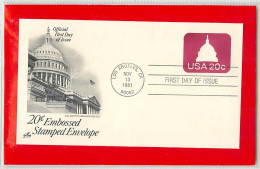 USA - Intero Postale - Ganzsachen - Stationery -  Capitol 20c. - 1981-00