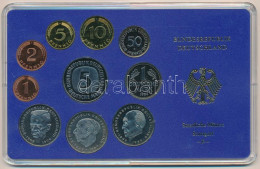 NSZK 1984F 1pf-5M (10x) Forgalmi Sor Műanyag Dísztokban, Benne 1984F 2M (3xklf) T:PP  FRG 1984F 1 Pfennig - 5 Mark (10x) - Sin Clasificación