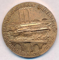 NDK 1972. "VEB Mansfeld Kombinat" Fém Emlékérem T:2 GDR 1972. "VEB Mansfeld Kombinat" Metal Commemorative Medallion C:2 - Zonder Classificatie