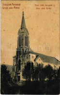 ** T2/T3 1907 Anina, Stájerlakanina, Steierdorf; Római Katolikus Templom. W.L. 1189. Hollschütz Kiadása / Röm. Kath. Kir - Non Classés