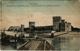 T3 1910 Kevevára, Temeskubin, Kovin; Szendrői Vár, 5712 és 5722 Uszályok. Kohn Samu Kiadása / Festung Semendria / Castle - Ohne Zuordnung