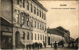 T2/T3 1907 Újvidék, Novi Sad; Fő Utca, Polgári és Kereskedelmi Iskola, Herger Ágoston Könyv és Papír Fiók üzlete / Main  - Non Classés