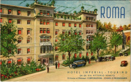 * T2/T3 Roma, Rome; Hotel Imperial Touring, Advertisement Card (non PC) (fa) - Non Classés