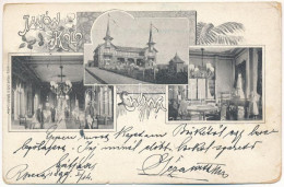 T3/T4 1899 (Vorläufer) Ivano-Frankove, Janów (Lviv, Lwów, Lemberg); Restaurant Interior With Waiters. Art Nouveau, Flora - Zonder Classificatie