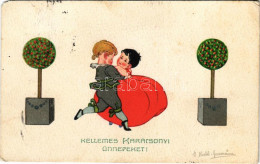 * T4 Kellemes Karácsonyi ünnepeket / Christmas Greeting Art Postcard. Bauer & Tarnai Series Nr. 6/III. S: Mechle-Grossma - Non Classés