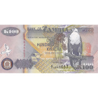 Billet, Zambie, 100 Kwacha, 1992, Undated, KM:38b, NEUF - Sambia