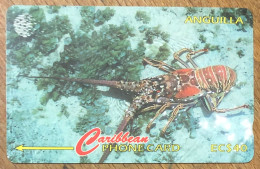 ANGUILLA LANGOUSTE CARIBBEAN SCHEDA PREPAID PREPAYÉE TELECARTE TELEFONKARTE PHONECARD CALLING CARD RARE - Anguilla