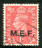 MEF 1942  1 P. ROSSO SASSONE N .1 USATO - Britische Bes. MeF