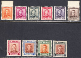 New Zealand 1947 Mint Mounted, Sc# 258-267, SG 680-689 - Nuevos