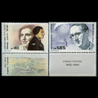 ISRAEL 1988 - Scott# 994-5 Executed Agents Tab Set Of 2 MNH - Neufs (sans Tabs)