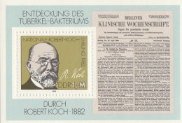 DDR - Germany - Democratic Republic,1982 The 100th Anniversary Of The Discovery Of Tuberculosis By Robert Koch S/S.MNH** - 1981-1990