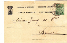 Luxembourg - Carte Postale De 1914 - Oblit Luxembourg - Exp Vers Bonn - - 1907-24 Wapenschild