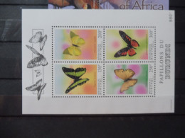 Papillon - Vlinder - Butterfly Mnh Neuf ** Bl 132 Burundi Blok / Bloc   Ano Année Jaar  1993 - Neufs