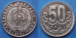 UZBEKISTAN - 50 Som 2018 KM# 36 Independent Republic (1991) - Edelweiss Coins - Oezbekistan