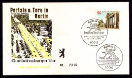 BERLIN 1986 - Michel Nr. 761/763 FDC - Portale Un Tore In Berlin - 1981-1990