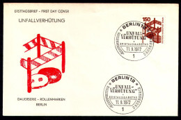 BERLIN 1971 - Michel Nr. 411 FDC - Unfallverhütung - 1971-1980