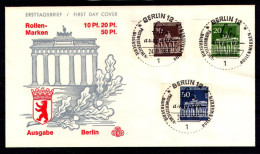 BERLIN 1966 - Michel Nr. 286/87/89 - FDC - Brandenburger Tor - 1948-1970