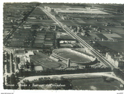 TORINO - STADIO E FIAT VISTI DALL'AEROPLANO - B/N-VIAGGIATA 1951 -TIMBRO POSTE TORINO - EDIZ. SACAT - TORINO - Estadios E Instalaciones Deportivas