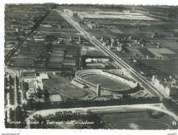 TORINO - STADIO E FIAT VISTI DALL'AEROPLANO - B/N-VIAGGIATA 1951 -TIMBRO POSTE TORINO - EDIZ. SACAT - TORINO - Stadi & Strutture Sportive