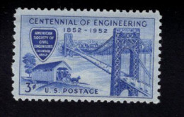 203699278 1952 SCOTT 1012 (XX) POSTFRIS MINT NEVER HINGED - Engineering Centennial BRIDGE - Unused Stamps