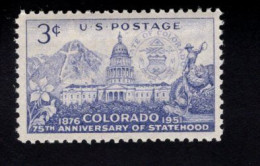 203699899 1951 SCOTT 1001 (XX) POSTFRIS MINT NEVER HINGED  - Colorado Statehood - Ungebraucht