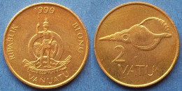VANUATU - 2 Vatu 1999 "Shell" KM# 4 Independent Republic (1980) - Edelweiss Coins - Vanuatu