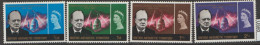 British  Antarctic Territories  1966 SG 16-9  Churchill     Lightly Mounted Mint - Unused Stamps