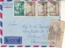 ARGENTINA 1963  AIRMAIL R - LETTER SENT FROM IRIONDO TO BERLIN - Brieven En Documenten