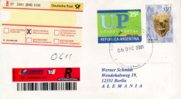 ARGENTINA 2001  AIRMAIL LETTER SENT FROM BUENOS AIRES TO BERLIN - Covers & Documents