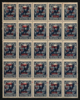 Russia / RSFSR 1924 - Porto - Mi-Nr. 8 ** - MNH - 32 / 35 Kop - 25er-Bogen (II) - Postage Due