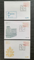 België, 1985, ATM60, Off FDC Omslagen 9-12-23, OBP 5€ - Lettres & Documents