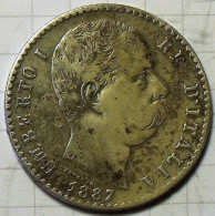 1 Pièce UMBERTO I Argent, 1887, 2 Lires - 1878-1900 : Umberto I.